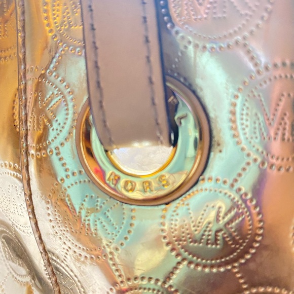 Michael Kors Gold Tote Purse - Picture 3 of 7